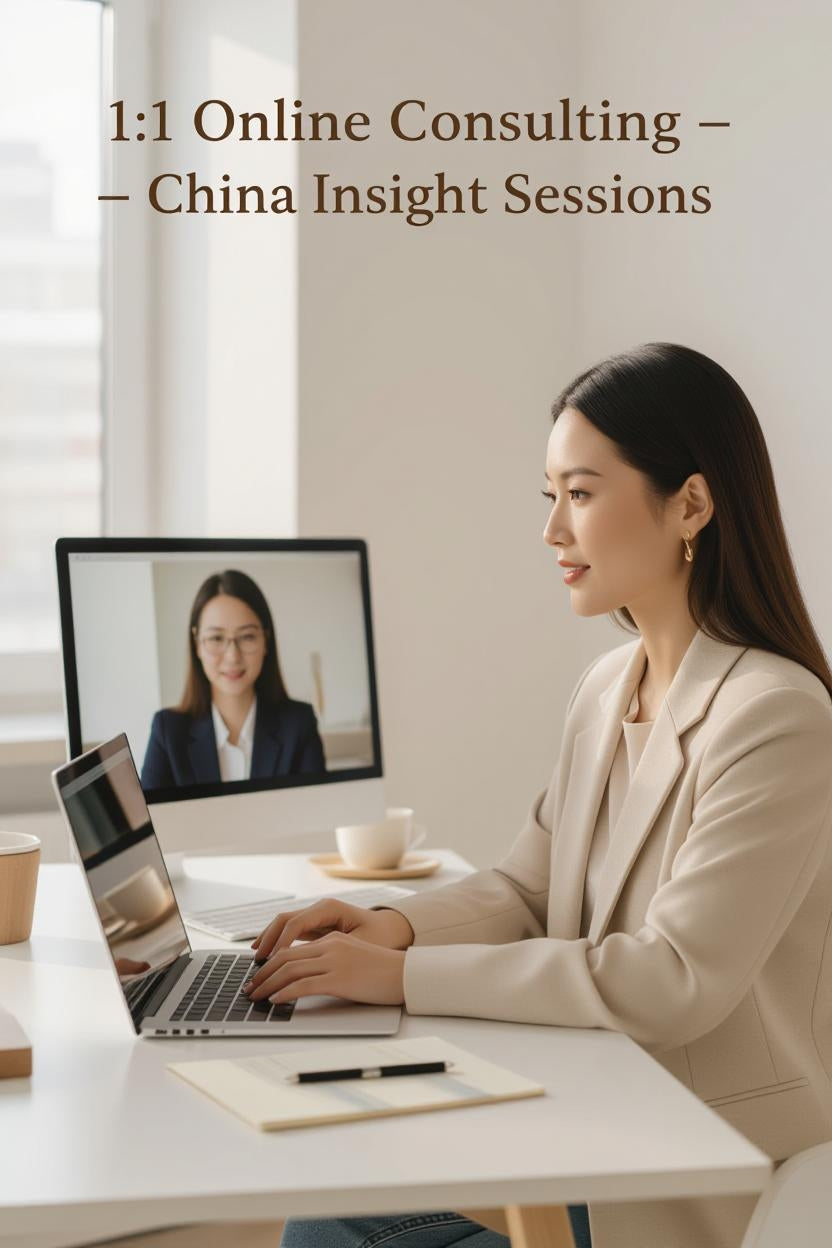 Online business guidance China
Cross-cultural consulting China